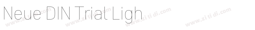 Neue DIN Trial Ligh字体转换